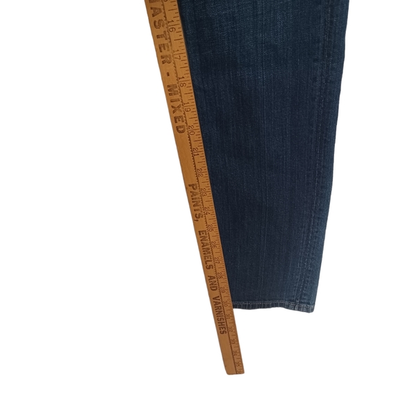 HUDSON Collin Skinny Button Flap Dark Medium Blue Denim Jeans 27 - Picture 10 of 10